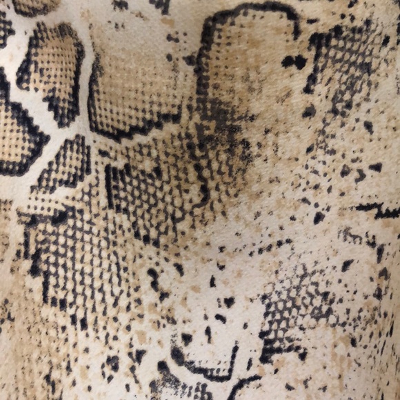 Snake print mini dress with a cowl neck - Picture 3 of 3